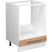 Vicco Herdumbauschrank Fame-Line, Goldkraft Eiche/Weiß, 60 cm ohne Arbeitsplatte (1-St)
