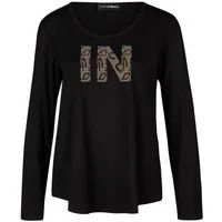 Doris Streich Langarmshirt mit Metallplätchen-Motiv