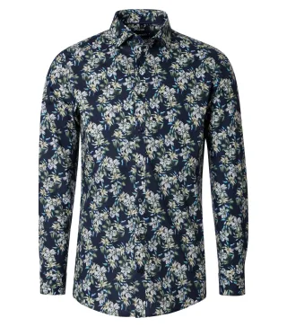 VENTI - Businesshemd Langarm blau - Gr. - 44
