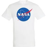 Youth Designz T-Shirt NASA Herren T-Shirt Logo Fun-Print Männer Geschenk Mit trendigem Frontprint