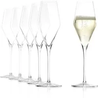 Stölzle Sektglas Stölzle Lausitz Quatrophil Champagner 6er Set, Kristallglas