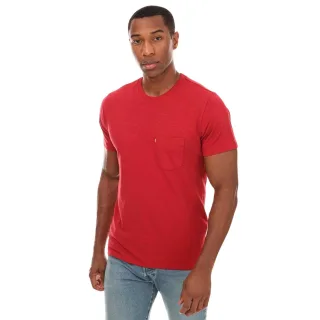 Levis - T-Shirt für Herren, Tasche (Rot)