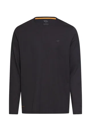 camel active - fleXXXactive® Langarmshirt mit Stay Fresh Funktion asphalt - Gr. - M