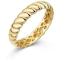 Firetti Fingerring Schmuck Geschenk Gold 375 Damenring Ring Kordel