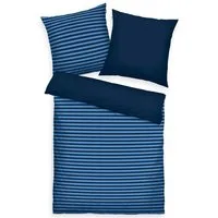 TOM TAILOR HOME Bettwäsche MEDIUM STRIPES in Gr. 135x200cm, 155x220cm oder 200x220cm, Renforcé, 2 teilig, new bedroom, mit farbigem Markenreißverschluss