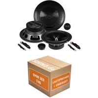 JUST SOUND best choice for caraudio Lautsprecher Einbaupaket vorne Musway ME6.2C für BMW 3er E46 + Cabrio Auto-Lautsprecher (100 W)