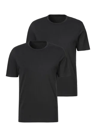 s.Oliver LM s.Oliv Shirt rund 2x 2x schwarz - Gr. - S
