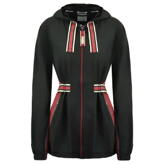 Puma x Erste Meile Langarm Reißverschluss auf schwarze Damen -Gürteljacke 519034 01