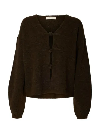 selected women - SLWLULU LS DUFFLE KNIT CARDIGAN - Gr. - S