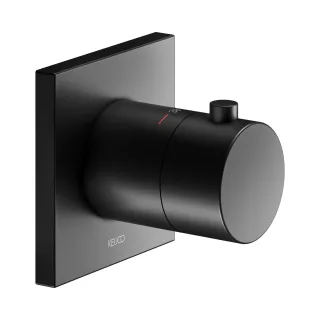Keuco IXMO Black Selection Thermostatarmatur Unterputz eckig, schwarz matt 59553370002