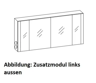 Artiqua LED-Spiegelschrank, Quarzgrau Hochglanz Touch, 071-SET-5-15-ZA-172 071-SET-5-15-ZA-172