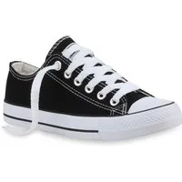 VAN HILL 94237 Sneaker Damen Sneaker Low Canvas Freizeitschuhe Schnürer Basic Sportschuhe