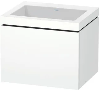Duravit L-Cube c-bonded Set wandhängend Weiß Matt 600x480x500 mm - LC6916N1818 LC6916N1818