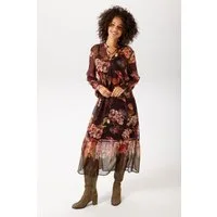 Aniston CASUAL Blusenkleid mit großflächigen, farbenfrohen Blumendruck - NEUE KOLLEKTION