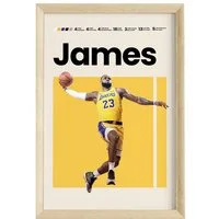 JUSTGOODMOOD Poster Premium ® Lebron James · Basketball · ohne Rahmen