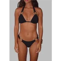 Moda Minx Bikini-Hose (1-St., Panty) mit dekorativen goldenen Ringen