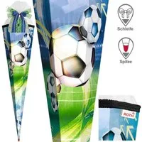 Roth Schultüte Exklusiv Set 85 cm Fussball mit Schleife