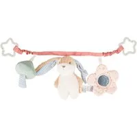 Sterntaler® Kinderwagenkette Kinderwagenkette Hase Hanni, mit Spiegel und Rassel