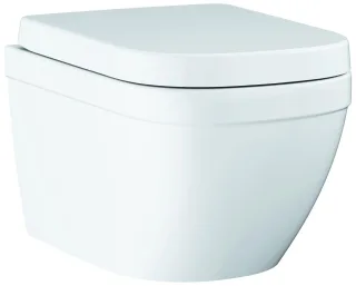 GROHE Wand-Tiefspül-WC-Set Euro Keramik 39693 Deckel Soft Close alpinweiß, 39693000 39693000