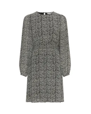 msch copenhagen - MSCHCielo Amabella Short Dress AOP Fog Abstract - Gr. - M
