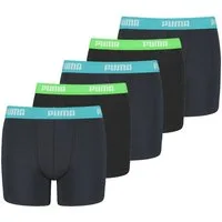 PUMA BODYWEAR Boxershorts (5er-Pack) mit umlaufendem Puma-Logo am Bund