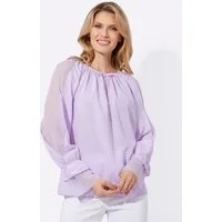 Sieh an! Klassische Bluse Tunika Langarm
