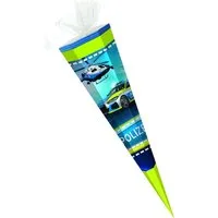 Verpackungsmittel GmbH Markneukirchen Schultüte Schultüte / Zuckertüte / 85cm / eckig / "Polizei"