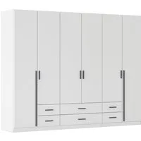rauch Drehtürenschrank Kleiderschrank Garderobe GAMMA Breiten 91/136/181/226/271/315/360 cm (in 3 Ausstattungen BASIC/CLASSIC/PREMIUM (inkl. SOFT-CLOSE-Funktion) mit Schubladen, verschiedene Griff-Varianten TOPSELLER MADE IN GERMANY
