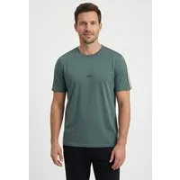 BOSS T-Shirt Unique aus elastischer Baumwolle mit Tape-Details, regular fit