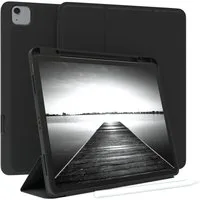 EAZY CASE Tablet-Hülle Penholder Smartcase für Apple iPad Air 13 (2024) 13 Zoll, Hülle Schutzhülle mit Sleep Wake Up Funktion Etui zum Klappen Schwarz
