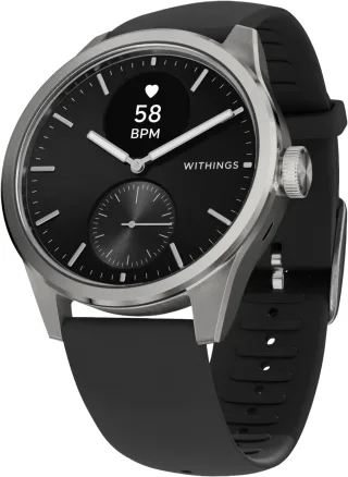 Withings Smartwatch "ScanWatch 2 42mm, hybrid, Akku bis 35 Tage, 50 M Wasserdicht" HealthSense OS