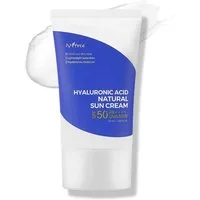 Isntree Sonnenschutzcreme Hyaluronic Acid Natural Sun Cream SPF50 PA++++ 50ml – Natürliche, Sonnencreme mit Hyaluronsäure für empfindliche Haut, feuchtigkeitsspendend, leichte Textur, Sonnenschutz Gesicht, Korean Skincare