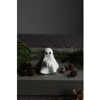 Storefactory Dekofigur Geist Sune Herbstdeko Keramik Weiß, Halloween Dekoration