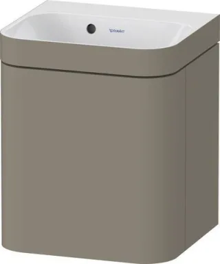 Duravit Happy D.2 Plus c-bonded Set wandhängend Stein Grau 400x360x480 mm - HP4634N92920000 HP4634N92920000