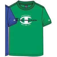 Champion T-Shirt (Baumwolle) Crew Graphic Print grün Kinder