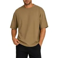Reichstadt T-Shirt Herren Regular Fit Kurzarmshirt Shoulder Drop 25RS071 Klare Silhouette aus reinem Baumwolljersey