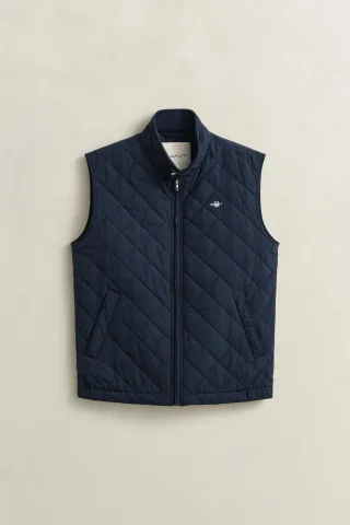 GANT - Gesteppte Windcheater Weste evening blue - Gr. - XXL