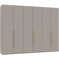 Wimex Drehtürenschrank Kleiderschrank London, in den Breiten 180cm, 225cm oder 270cm (mit verschiedenen Griffen in goldfarben, silberfarben oder schwarz) wahlweise mit Basic- oder Premium-Ausstattung erhältlich