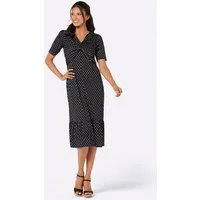 Sieh an! Jerseykleid Jersey-Kleid Kurzarm