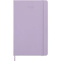 MOLESKINE Buchkalender, MOLESKINE 12 MONATE TAGES NOTIZKALENDER 2026 - HARD COVER - L/A5 LILA