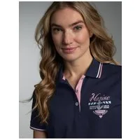 Trigema Poloshirt TRIGEMA Polo Shirt im Marine Design (1-tlg)