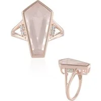 Cavill Silberring Rosenquarz Rosenplattierter Silberring, 5,302 ct (1-tlg)