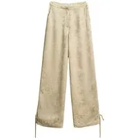 Bhoem Stoffhose BHOEM Satinhose mit Jacquardmuster + Schnürdetail (1-tlg)