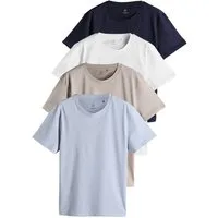 The Set T-Shirt The Set Regular Fit Kurzarm-T-Shirts im 4er-Pack (4-tlg)