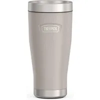 THERMOS Thermobecher ICON MUG, rutschfester Boden, 360° Trinkfunktion, spülmaschinenfest, 1-tlg., Edelstahl, Kunststoff, Silikon, 0,47l, 7h heiß & 22h kalt, absolut dicht, Dura-Seal-Deckel