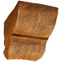 Homestar Zierleiste Konsole für Deckenbalken Eiche Holzimitat, 12 x 12 cm, sehr einfache Montage durch Ankleben mit HOMESTAR SX100, Polyurethan, preiswerte Alternative zu Echtholz-Konsolen