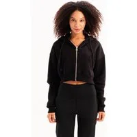 JUSTEVER Kapuzensweatjacke Crop Hoodie Damen-Sweatshirt
