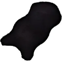 matches21 HOME & HOBBY Fellteppich Kleines kurzflor Deko-Fell als Fell-Imitat in 50 x 25 cm schwarz, Höhe: 20 mm, Flauschiges Kunstfell als Fell-Teppich Stuhl-Überwurf Sitzauflage