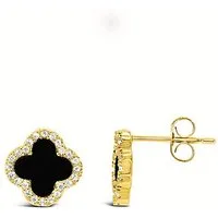 Ars-Argenti Paar Ohrhänger Sexy Kleeblatt Ohrhänger Ohrringe "Lucky Luxe "-925 Sterling-Silber