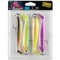 Fox Rage Kunstköder Fox Rage Zander Pro Shad Mixed UV Colour Pack Loaded - 4 Gummifische